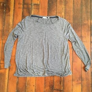 Gray Athleta Athletic long sleeve t shirt